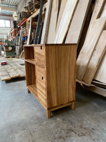 Zebra wood retro cabinet