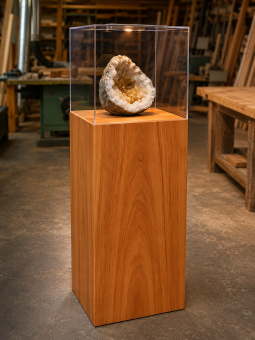 Hand gemaakte kersen houten sokkel