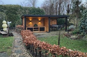 Douglas Overkapping Waterland met EPDM Dak | Luxe Buitenverblijf