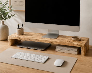 Houten monitor standaard Design .