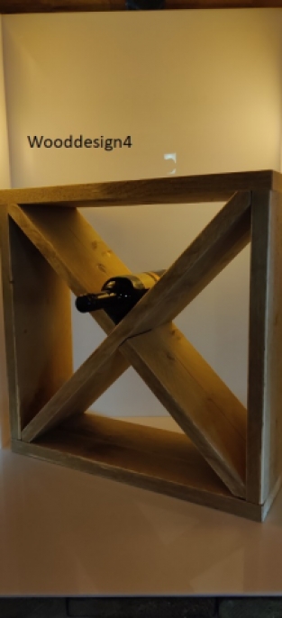 Wine rack scaffolding wood