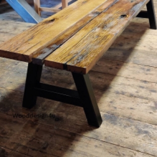 Oak table bench