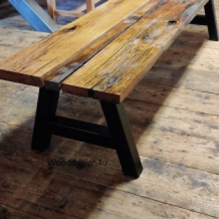 Oak table bench