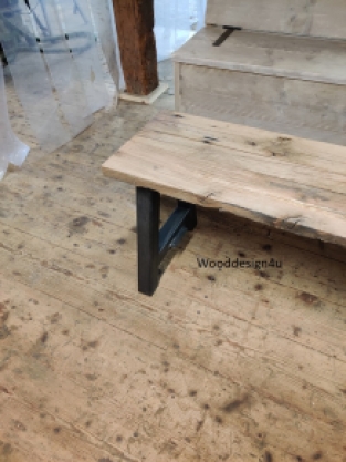 Barnwood dining table bench