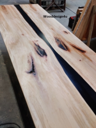 Plane tree epoxy table