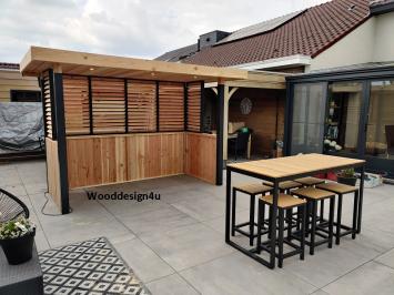 Douglas outdoor kitchen canopy