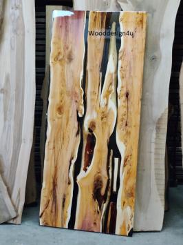 Yew wood with epoxy