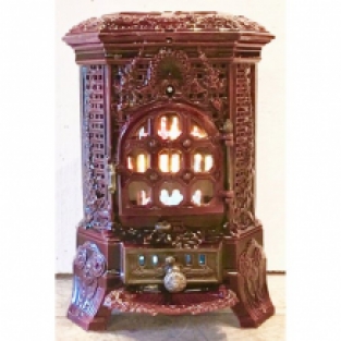 Old stove Rosiere Deville lily