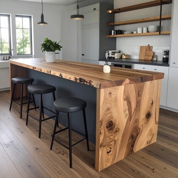 Ombouw voor keukeneiland , barblad ontbijttafel.